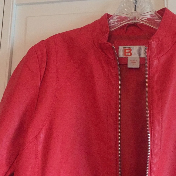 NWT FAUX LEATHER JACKET - Picture 5 of 6